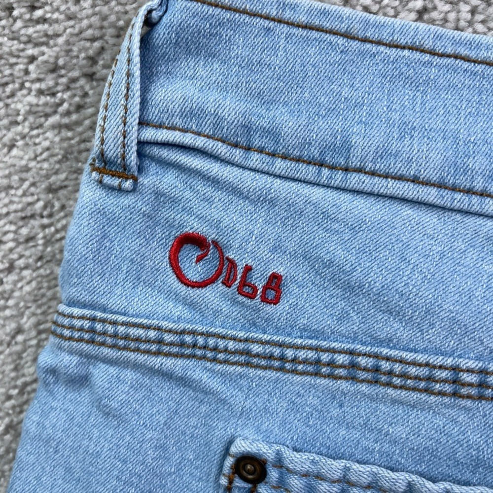 Origin Jeans Mens 38x32 Blue Delta Flex Relaxed Fit Light Wash Stretch Denim USA - Picture 11 of 15